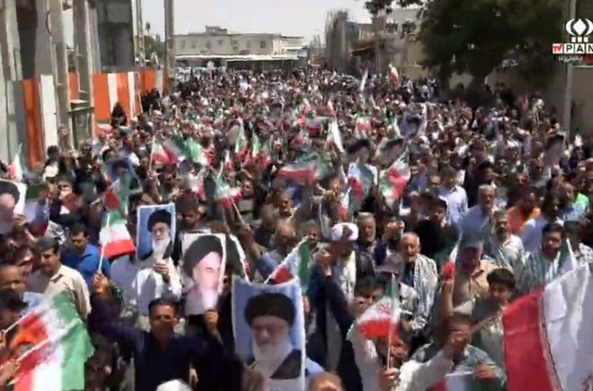 راهپیمایی خشم و نصر در شهرستان سلماس