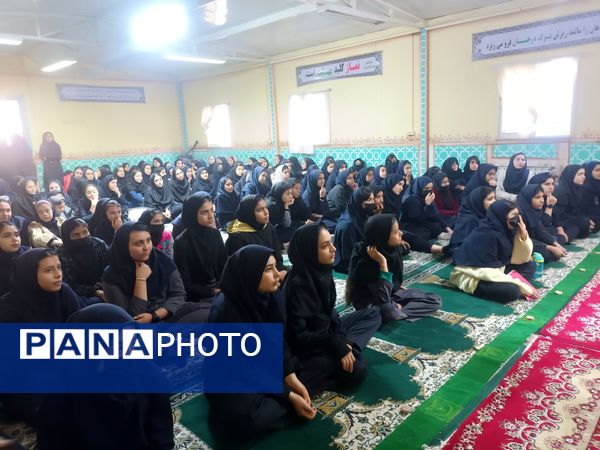 عزاداری ایام شهادت حضرت فاطمه (س) در دبیرستان دخترانه  میرزا جعفر سروقد
