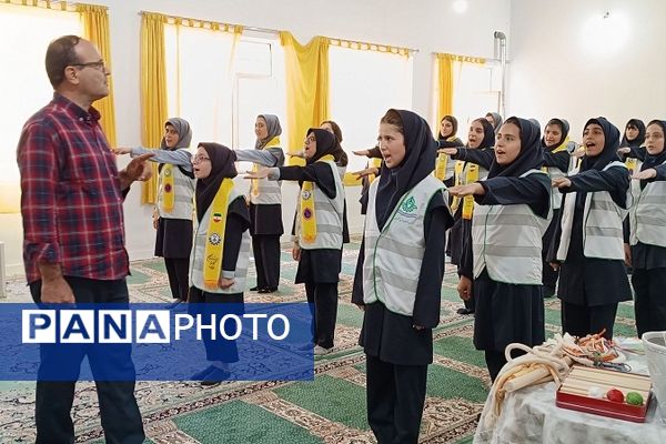 برگزاری اردوی شب مانی سازمان دانش‌آموزی استان البرز 