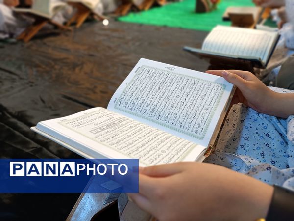 برگزاری محفل انس با قرآن در دبیرستان شهدای اقتدار ملارد با یاد و نام سیدحسن نصرالله