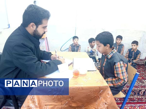 آغاز مرحله آموزشگاهی مسابقات قرآن و عترت در دبستان شهید پسندیده فدافن 