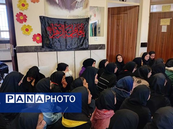 مراسم سوگواری شهادت بانوی دوعالم در دبیرستان مادرمهربان خلیل آباد