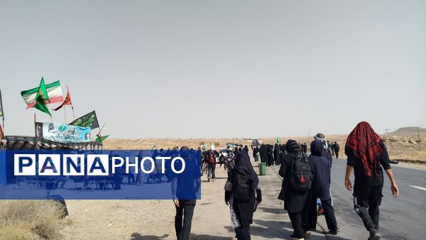 پیاده روی زائران امام رضا(ع) از ملک آباد تا مشهد 