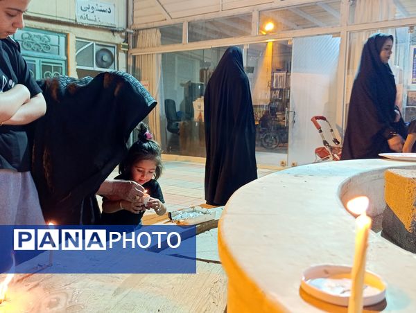 مراسم شام غریبان شهدای دشت کربلا در مسجد صاحب الزمان آشخانه 