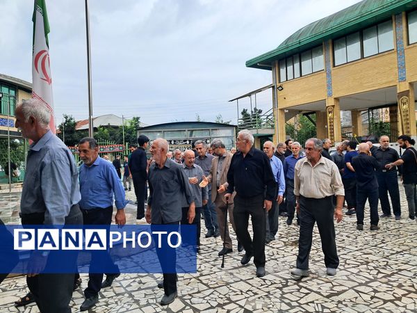 پیاده‌روی جاماندگان اربعین در قائمشهر 