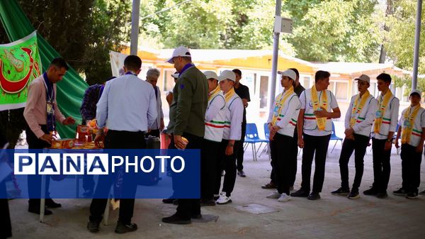 روز اول پیش اردوی ملی پیشتازان پسر سازمان دانش‌آموزی آذربایجان شرقی