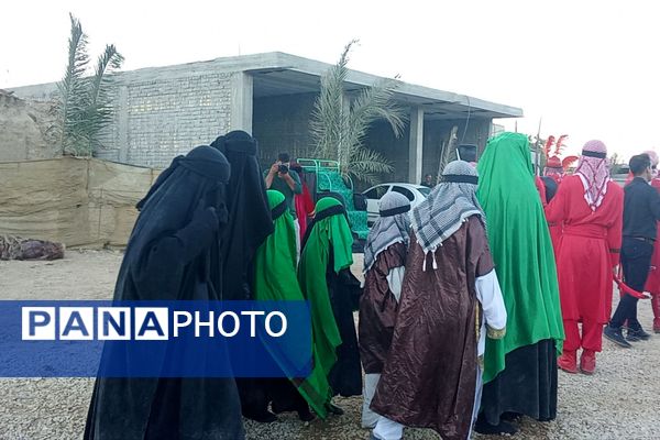 اجرای تعزیه شهادت حضرت زهرا (س) در روستای ظفرآباد شیراز