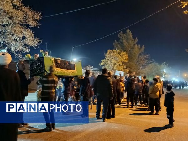 تشییع نمادین حضرت زهرا(س) در دهستان رزق‌آباد