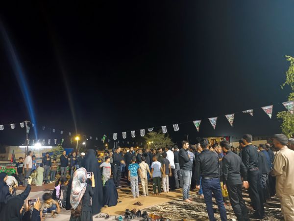  مراسم تشییع نمادین حضرت زهرا (س) با حضور گسترده مردم بوموسی