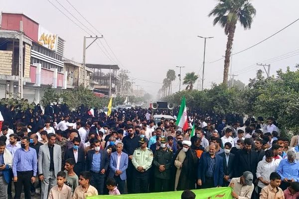 مردم فاریاب در ۱۳ آبان: فریاد مرگ بر آمریکا و اسرائیل، حمایت از رهبر و نیروهای مسلح