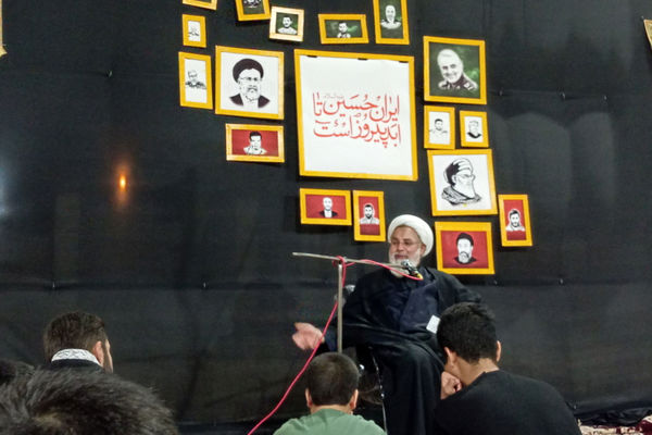 عزاداری هیات انصارالمهدی شهر جعفریه قم در یادمان شهدای گمنام 