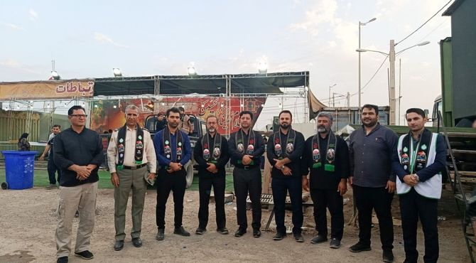 بازدید معاون سازمان دانش آموزی کشور از موکب عشاق الحسین 