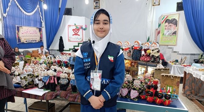 برگزاری نمایشگاه نوروزی درکانون فرهنگی، تربیتی دخترانه مهندس نجاتی خلخال