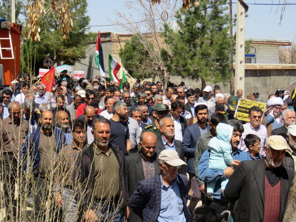 حضور پرشور مردم شهر درق در راهپیمایی روز جهانی قدس