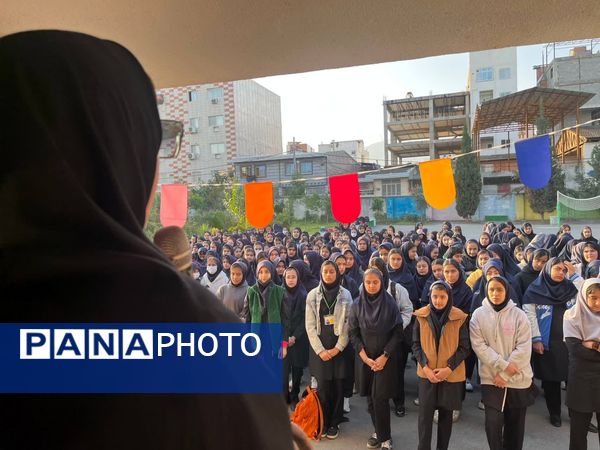 صبحگاه در مدرسه حضرت خدیجه (س) گرگان