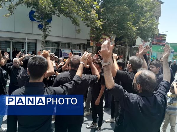 مراسم عزاداری عاشورای حسینی با حضور پرشور مردم و هیات‌های مذهبی شهرستان کاشمر 