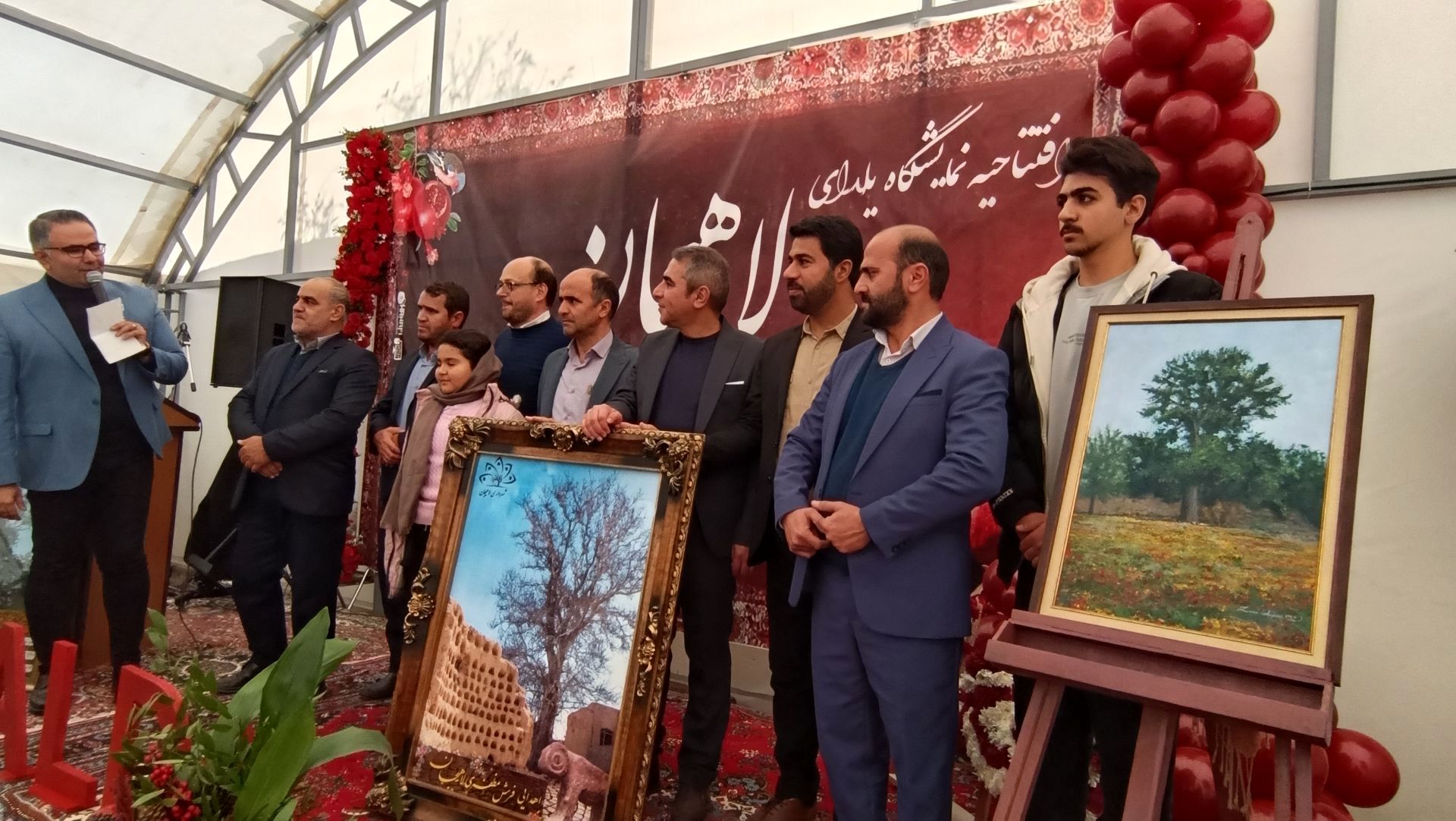 نمایشگاه یلدا در سایه‌سار چنار کهن لاهیجان تبریز گشایش یافت