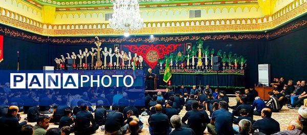شب هفتم ماه محرم؛ تکیه علی اکبری کاشمر میزبان مسئولین این شهرستان