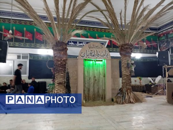 اجرای نمایش و شبیه خوانی دهه فاطمیه در تکیه ابوالفضلی روستای فدافن