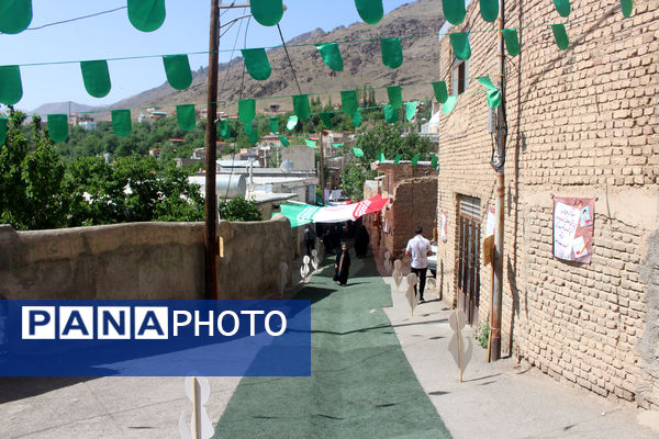 جلوه‌هایی از همدلی گروه‌های مردمی در برپایی یادواره شهدای روستای فردو