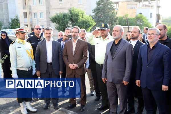افتتاح پروژه بلوار شهید ناصربخت و تصفیه‌خانه ۳ حصار در البرز