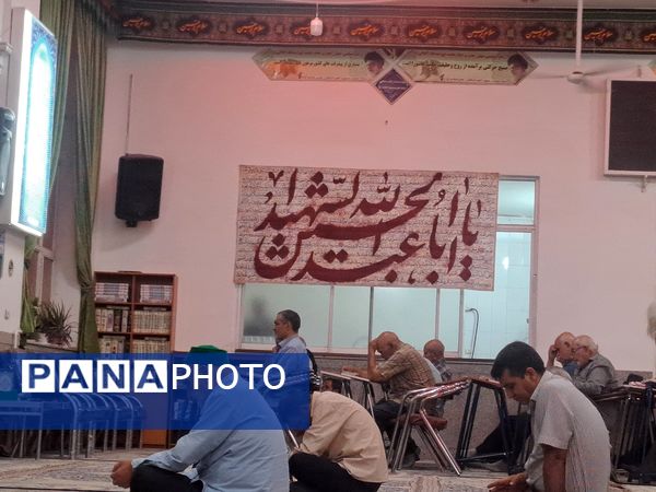 مراسم شب اربعین در مسجد الهادی نیشابور