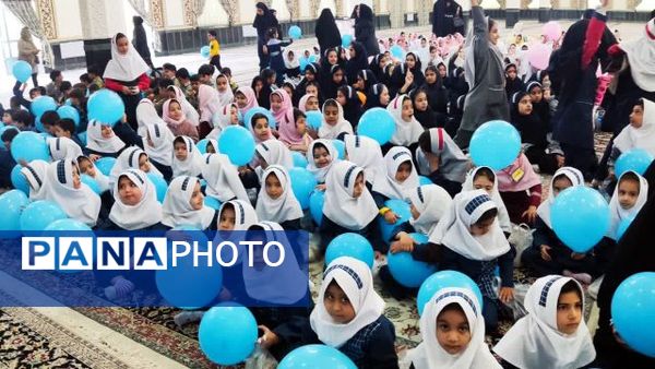 اجتماع بزرگ دانش‌آموزان در زیارتگاه شهید آیت الله مدرس(ره)