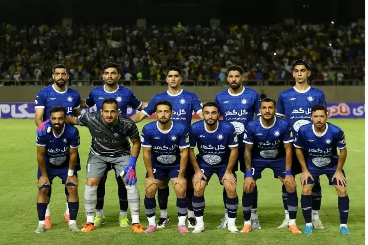ژست قانونمداری گل گهریها مقابل باشگاه پرسپولیس