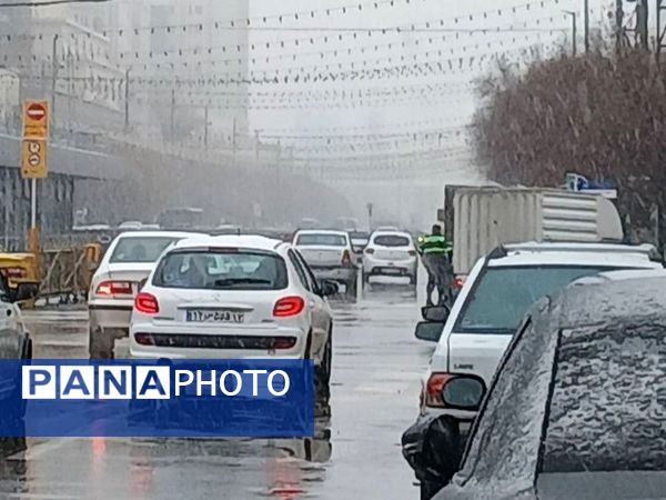 بارش برف در مشهد