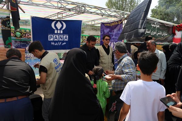 برپایی موکب سازمان دانش آموزی استان اردبیل در مراسم دلدادگان حسینی