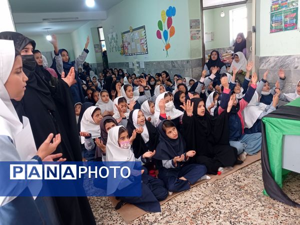 مراسم عزاداری شهادت حضرت فاطمه زهرا(س) در مدرسه شهید خاقانی شیروان