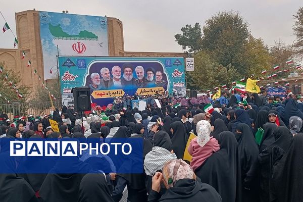  راهپیمایی ۱۳آبان در شهرستان ورامین