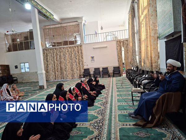 مراسم اعتکاف دانش آموزی آموزشگاه مریم سنگان شهرستان رشتخوار