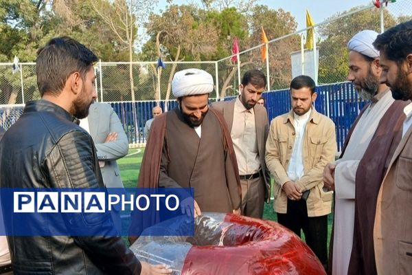 افتتاح زمین چمن اردوگاه شهید هاشمی‌نژاد مشهد