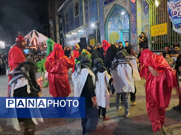 آیین خیمه سوزان در مسجد ابوالفضل قائمشهر