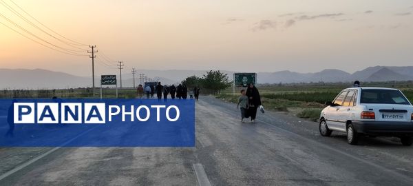 پیاده‌روی جاماندگان اربعین حسینی حرم تا حرم در شهرستان شیروان