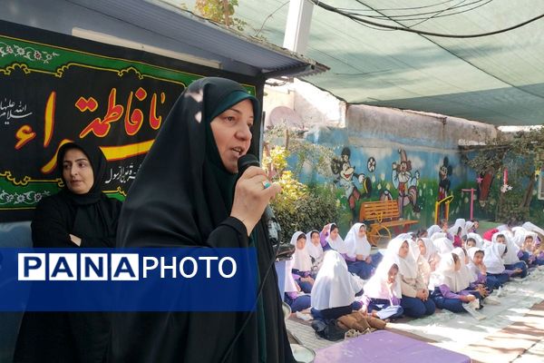 پیوند دل‌های دانش‌آموزان شهرقدس در سوگ حضرت زهرا(س)