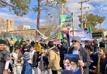 تجدید پیمان مردم اشکذر با آرمان انقلاب اسلامی 