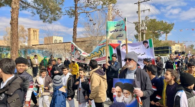 تجدید پیمان مردم اشکذر با آرمان انقلاب اسلامی 
