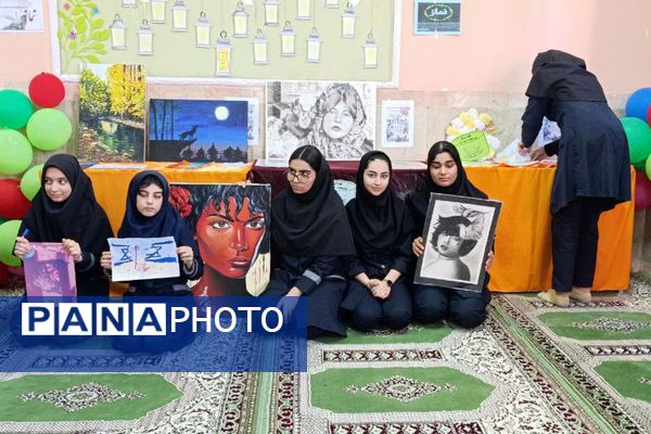 تجلی هنر و خلاقیت دانش‌آموزی در دبیرستات حضرت رقیه ورامین