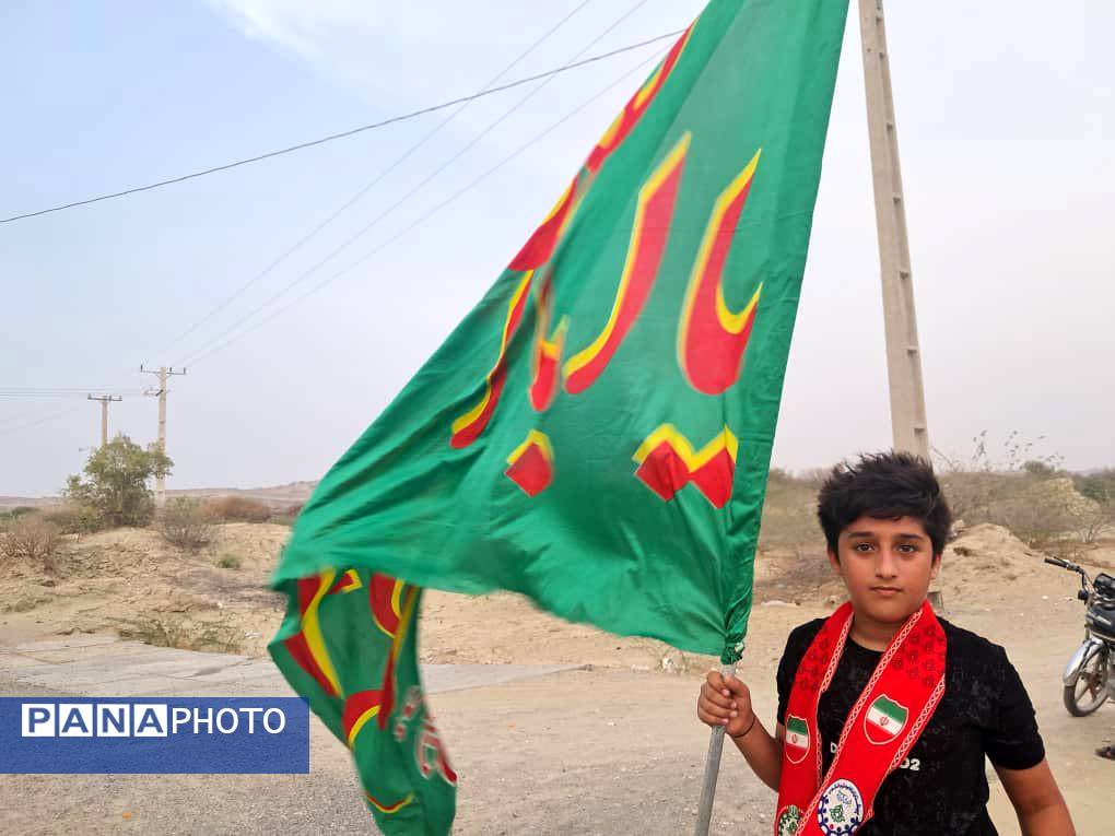 شور پیادهروی جاماندگان اربعین گامی به یاد شهدا