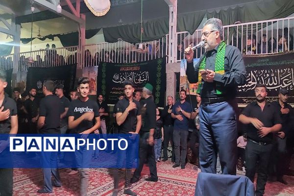 عزاداری شب هشتم ماه محرم در شهر بار 