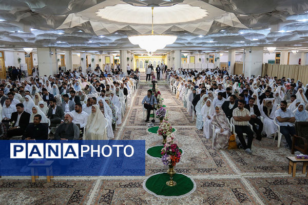 جشن ازدواج ۳۲۵ زوج جوان در حرم حضرت معصومه (س)