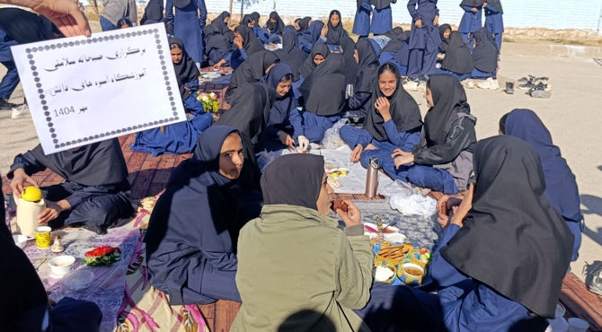 برگزاری صبحانه سلامت در مدرسه اسوه‌های دانش 