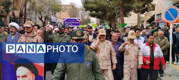 راهپیمایی روز13 آبان در شهر کلات برگزار شد