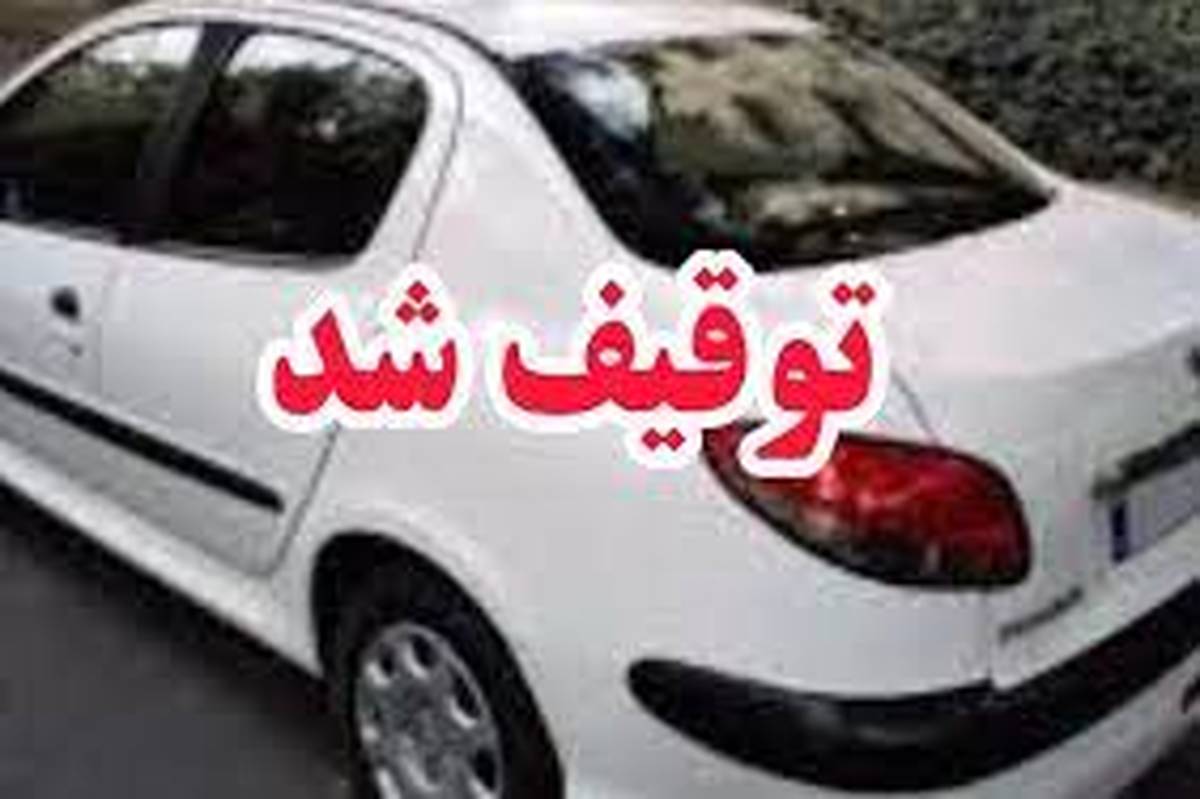 توقیف سواری پژو با بیش از 170 میلیون ریال جریمه خلافی در"طبس"