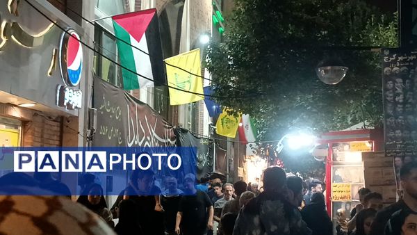 حال و هوای یکی از خیابان های مشهد در شب شهادت امام رضا (ع) 