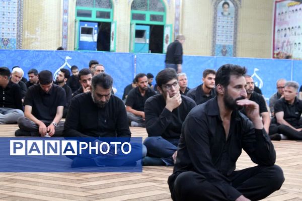 مراسم سوگواری ابا عبدالله در هیات رزمندگان اسلام شهرستان خرامه 