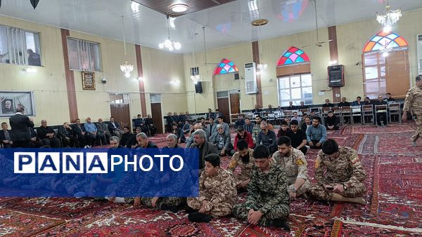 مراسم شهدای خدمت در ایلخچی با حضور دانش‌آموزان پیشتاز