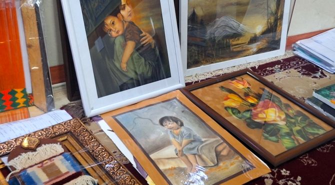 آثار هنری دانش آموزان آموزش و پرورش ناحیه ۴ اصفهان در جشنواره فرهنگی هنری فردا